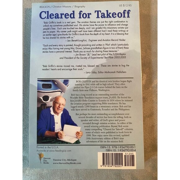 Cleared for Takeoff 50 Stories from the Pen of a Jungle Pilot by Bob Griffin NEW - Picture 2 of 2